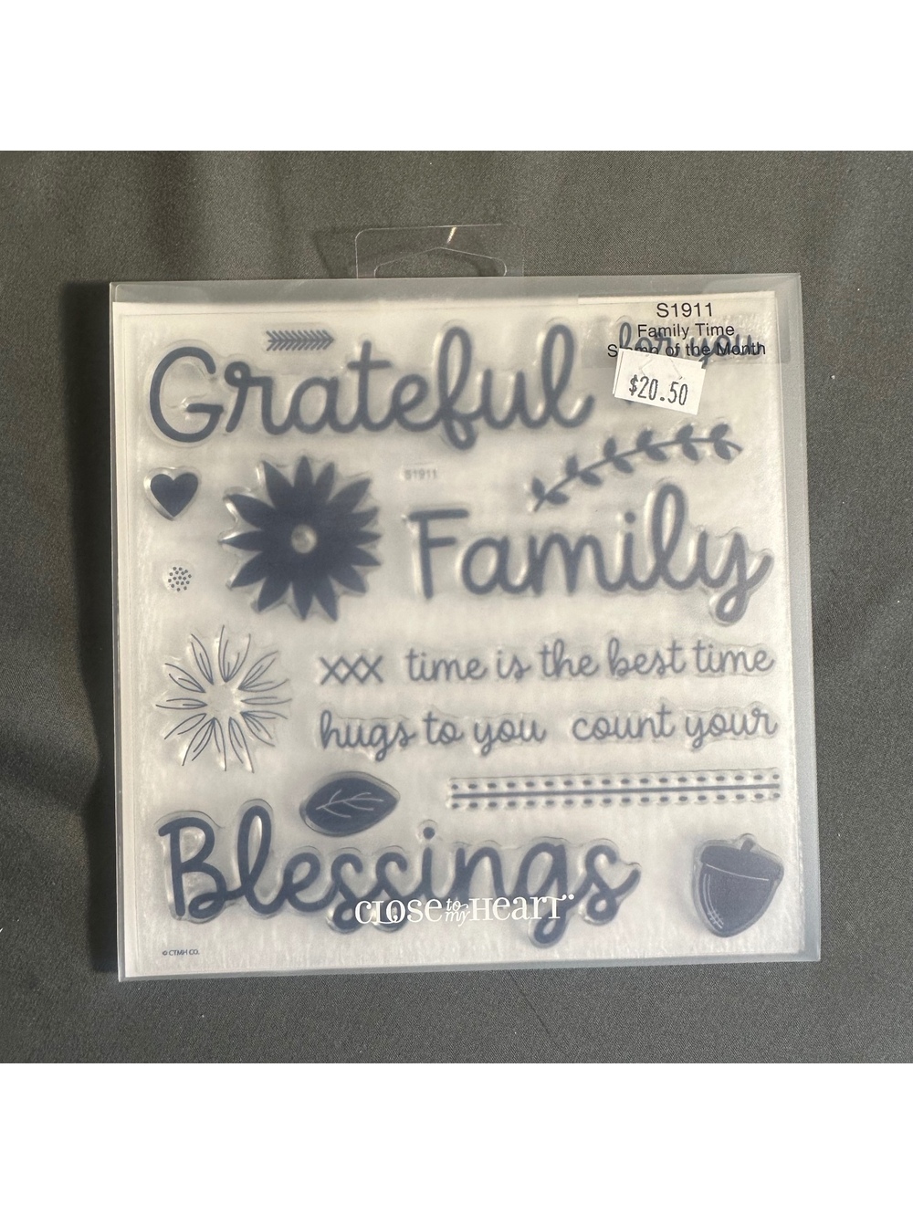 Close To My Heart S1911 Family Time Acrylic Stamp Set